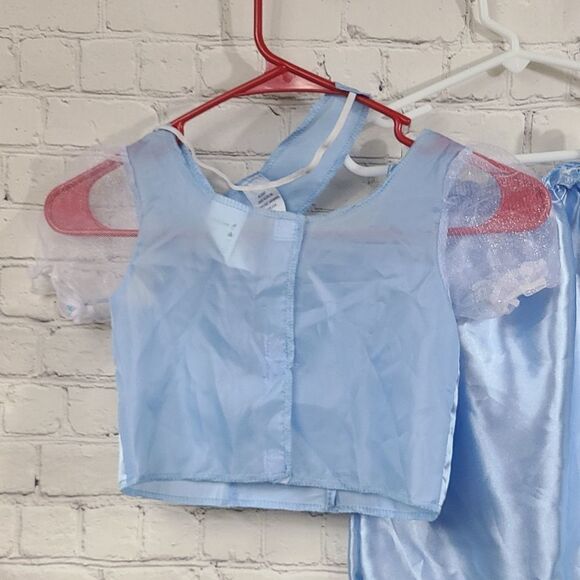 Disney Cinderella Princess Dress Girls Size 4-6/6X Blue Fantasy Play Costume - Picture 8 of 10